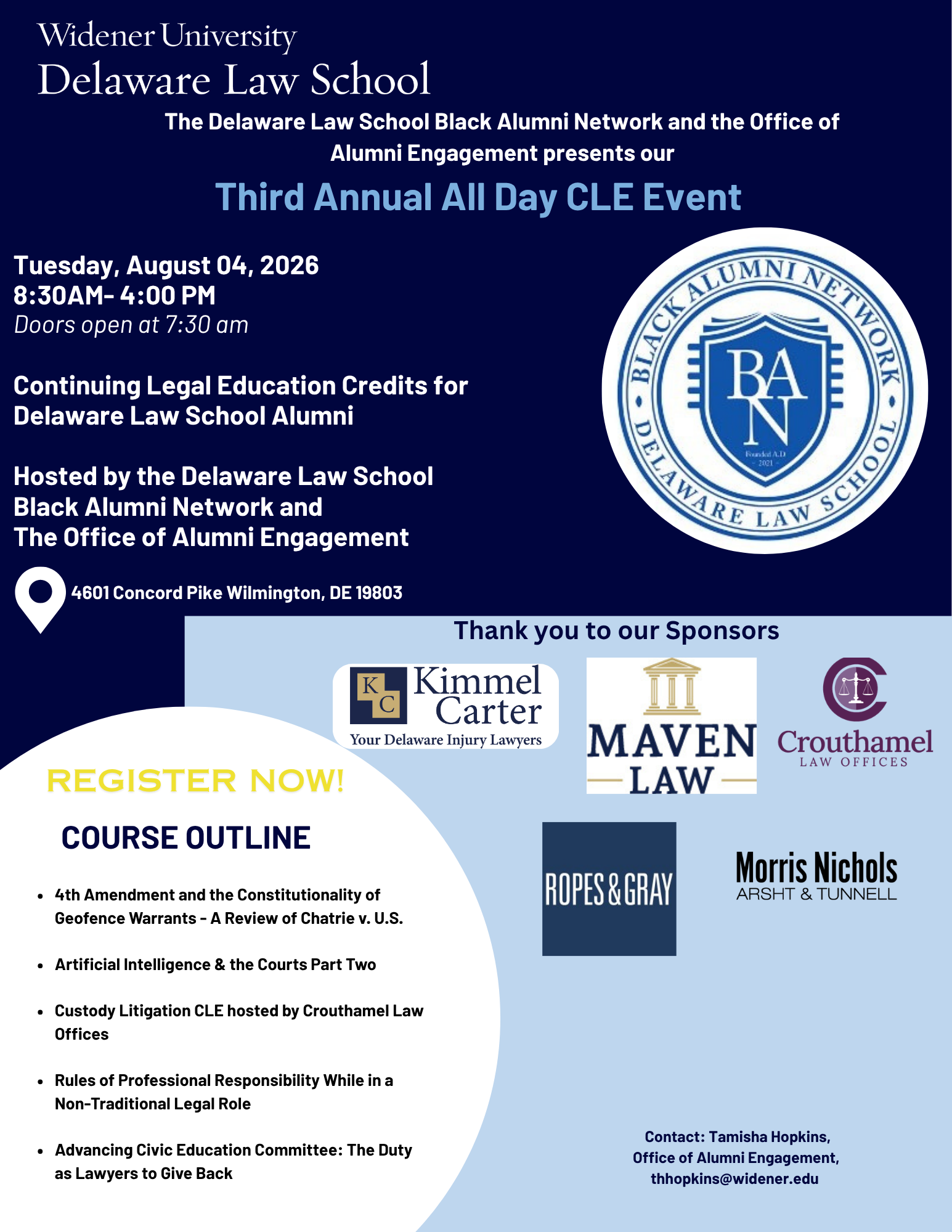 2026 Black Alumni Network Annual CLE