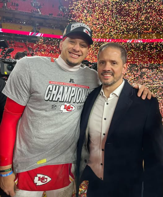 Patrick Mahomes and Chris Cabott