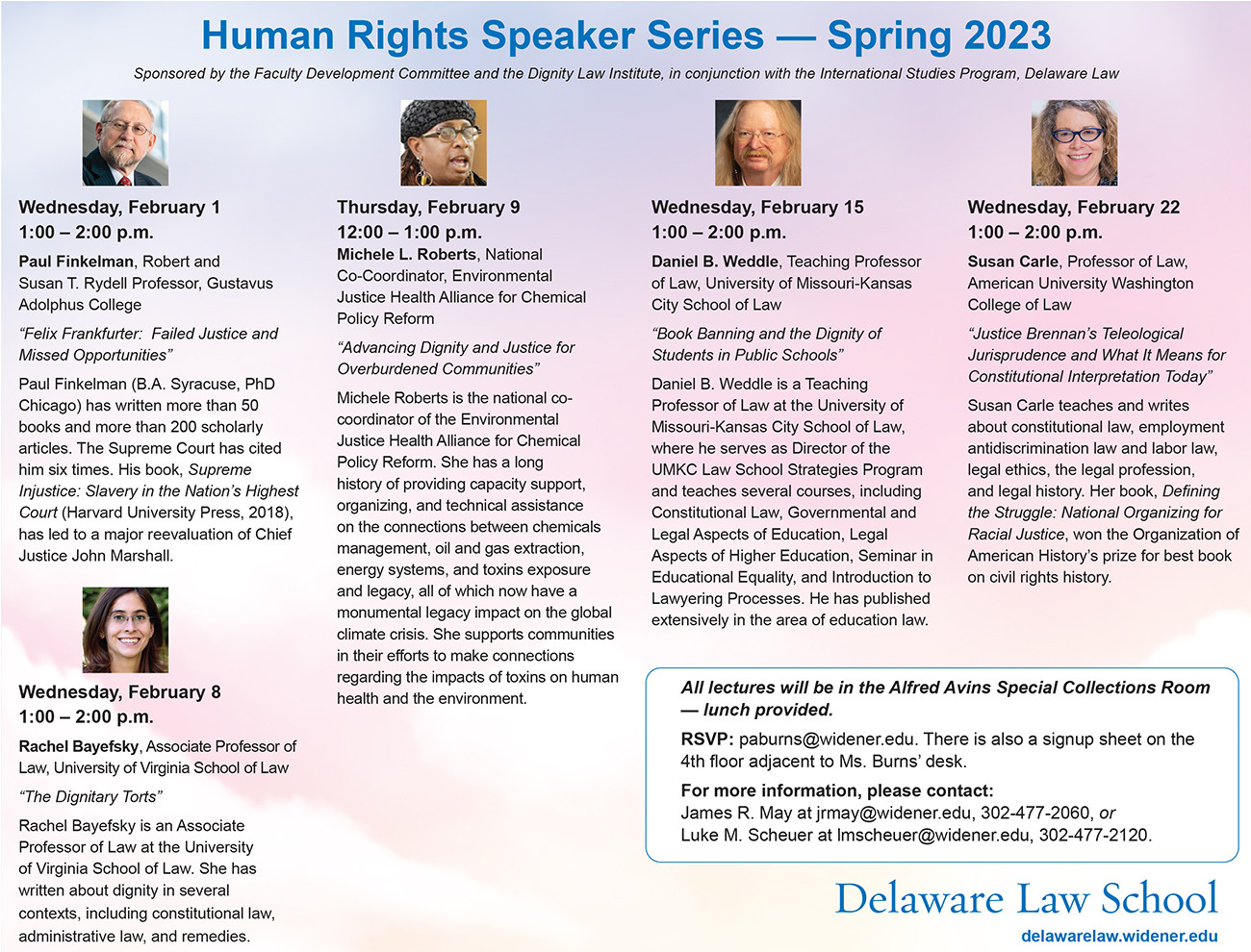 Dignity Rights Speaker Series Spring 2023