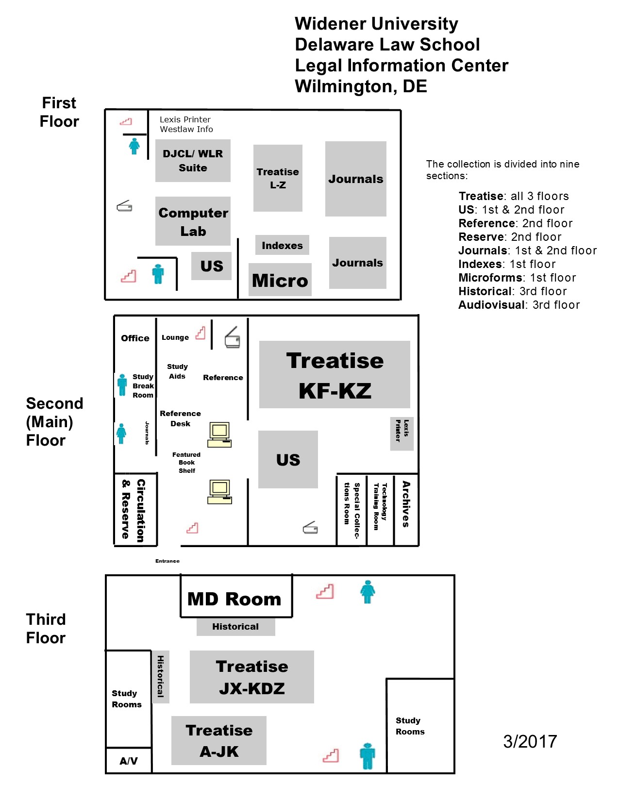 map of library