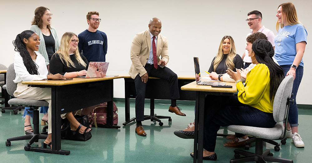 group of people having a discussion