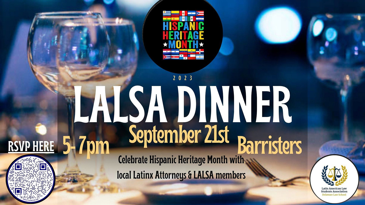 Latin American Law Student Association Dinner Fall 2023