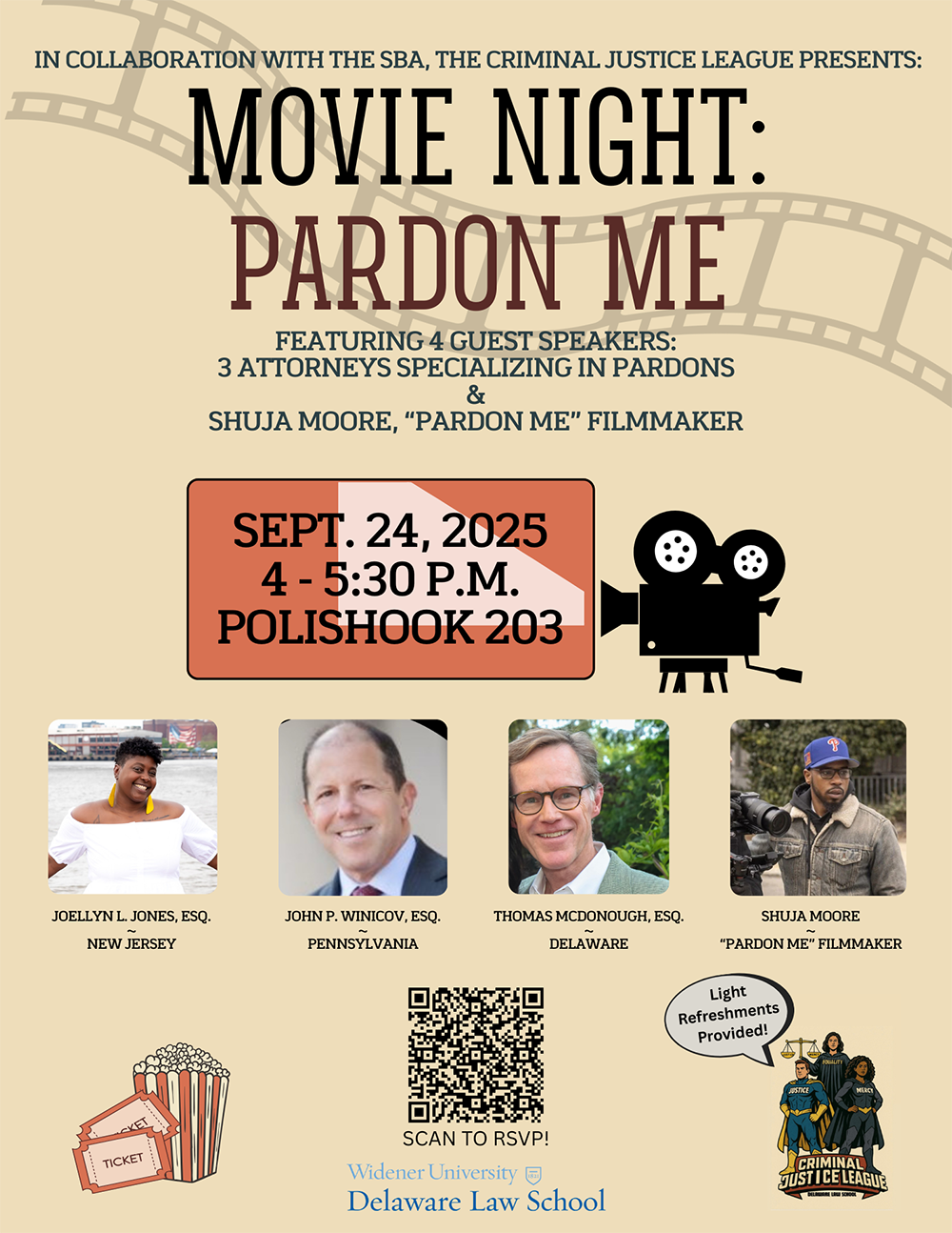 Pardon Me Movie Night Flyer
