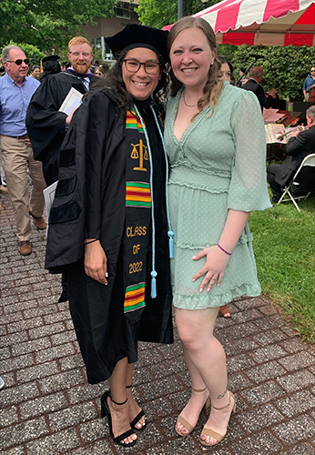 Jazmine Zack (L) and Tori Bolling during May